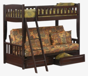 Cinnamon Futon Bunk Bed - Bunk Bed #4304718
