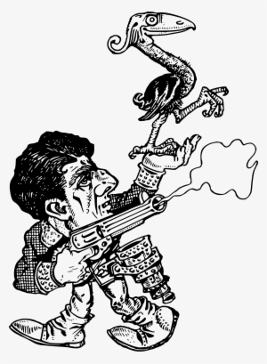 This Free Icons Png Design Of Cowboy With Chicken #4305551