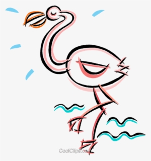 Pink Flamingo Royalty Free Vector Clip Art Illustration - Clip Art #4306364