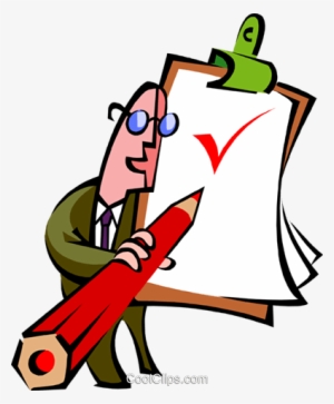 Checklist Royalty Free Vector Clip Art Illustration - 7 Commandments Of Customer Service #4306642