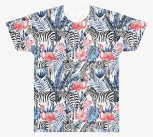 Flamingo And Zebra T-shirt #4306829