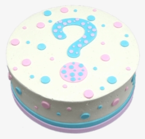 Gender Reveal Cake Question Mark Empire Cake - Gender Reveal Icing Cake Ideas #4306903