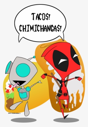 Taco Bros They Are A Duo In Food And Possibly In Attitude - Invader Zim Coloring Pages #4307703