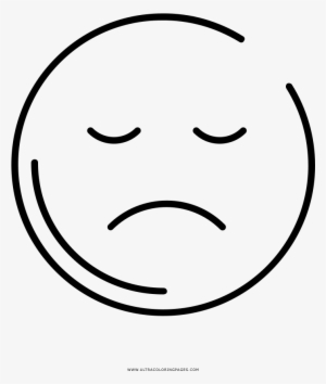 Sad Face Coloring Page Ultra Coloring Pages Png Frown - Smiley #4308070