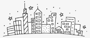 New York Skyline Coloring Page New Skyline Coloring - City Scape Clipart #4308635
