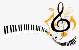 Musical Notes Vector Png Download - Piano Keys Clip Art #4309728