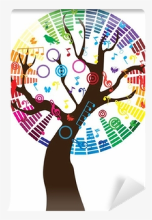 Fotomural Vector Con Las Notas Musicales • Pixers® - Music #4310096