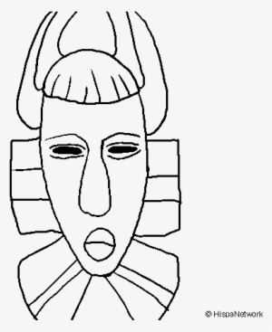 Tribal Mask Colouring Page #4312348