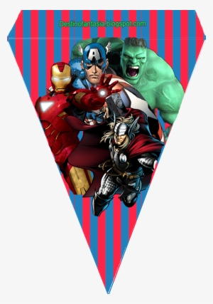 Bandeirinha Festa Os Vingadores - Avengers #4312535