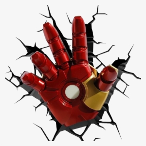 Nunca Esteve Tão Em Alta Acessórios, Decoração, Roupas - 3d Deco Night Light - Iron Man's Hand #4313078