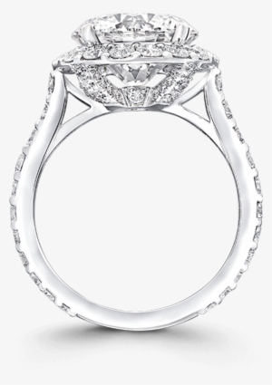 Side View Of A Graff Round Brilliant Icon Engagement - Graff Icon Ring #4313816