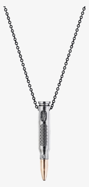 Distressed Black Bullet Necklace - Collana Sacro Cuore Rosario #4314060