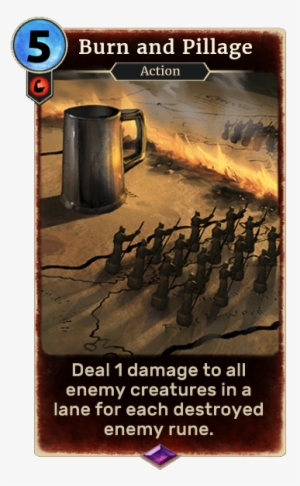 Burn And Pillage - The Elder Scrolls: Legends #4315638