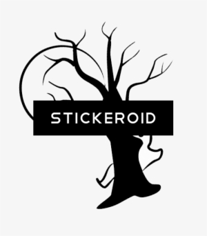 Halloween Tree - Halloween Cartoon Tree Clipart #4315801