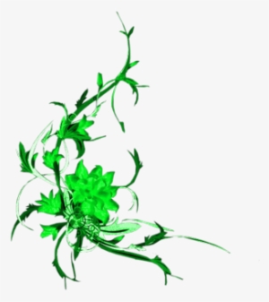 Florales En Vectores - Flowers Design Green #4316489