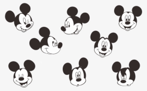 Mickey Mouse Logo Vector - Mickey Mouse Face Small #4316854