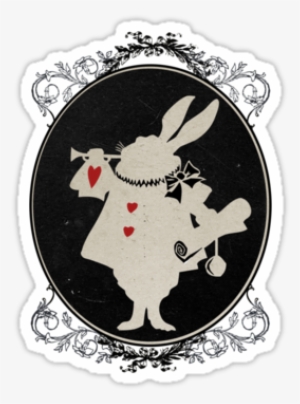 Alice In Wonderland White Rabbit Silhouette - White Rabbit #4317038