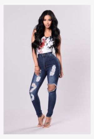 323 Go Crazy Distressed Skinny Jeans - Fashion Nova Teen Outfits #4317361