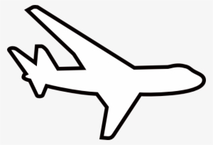 Airplane Outline - White Plane Clip Art #4317598