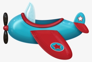 B *✿* De Pilotos - Blue And Red Airplane Clip Art #4317654