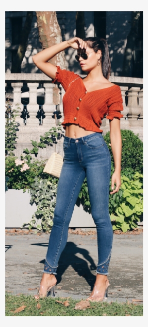 Tractr Hi-waist Ankle Crop W/ Grommet ♻️ - Girl #4317900