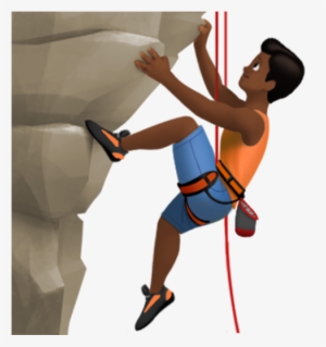 Person Climbing - Climbing Emoji Apple #4318045