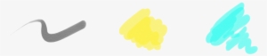Wet And Dry Copic Brush Tip - Paint Daub Yellow Png #4318163