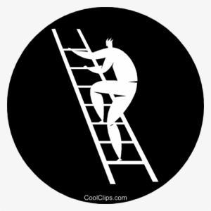 Person Climbing A Ladder Royalty Free Vector Clip Art - Symfony Icon #4318247