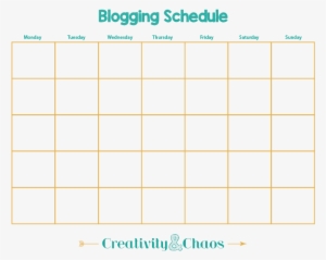 Blank Calendar - Blogging Schedule - Number #4318677