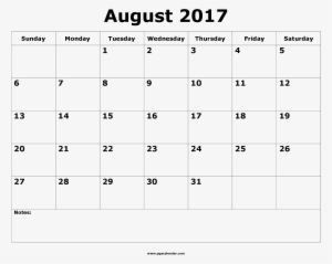 August 2017 Calendar Printable Template - November Calendar Template 2017 #4318791