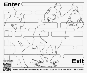 This Free Icons Png Design Of Horse Racing Coloring #4318962