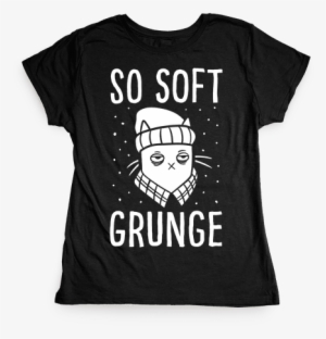 Soft Grunge Cat Womens T-shirt - I M Small And Sensitive But Also Fight Me #4319381