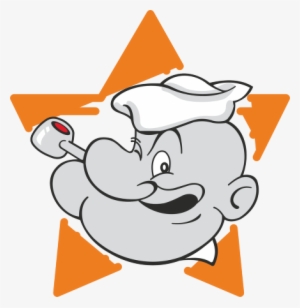 Popeye™ Logo Vector - Popeye The Sailor Vynil Car Sticker 4" X 4" #4319484