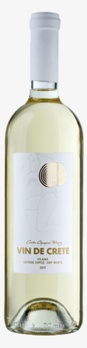 Creta Olympias Vin De Crete White - White Wine Bottle Png #4320544