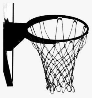 Black And White Basketball Hoop Transparent Png - Basketball Hoop Clipart Png #4320690