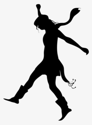 Ftestickers Girl Silhouette People Woman Jump - Silhouette #4320895