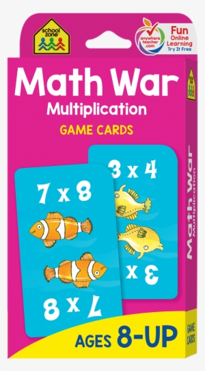 Math War Multiplication Game Cards, School Zone Publishing #4322715