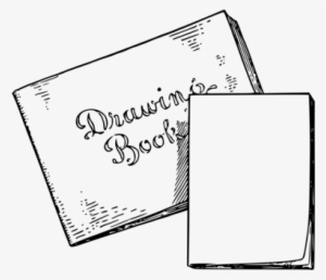 Paper Drawing Made Easy - Drawing Book Clipart Black And White #4323021