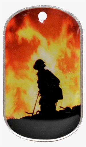 8mm Thick Stainless Steel Offset Printed Dog Tag - Stainless Steel #4323317