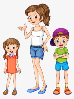 La Madre Y Sus Hijos, Los Hermanos, La Hija Y El Hijo - 姐姐 卡通 #4323321