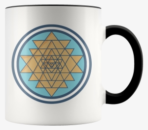 Sri Yantra Hindu Geometric Spiritual Symbol 11oz - Mug #4323475