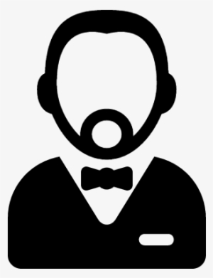 Waiter Outline Vector #4323658