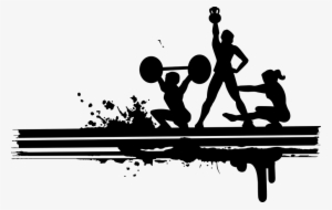Fitness Silhouette Png - Imagens De Treino Academia #4323690