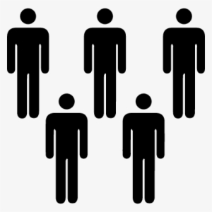 Five Persons Silhouettes Vector - Icon Persons #4324119