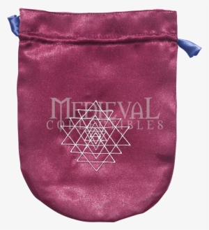 Purple Satin Sri Yantra Bag - Purple Satin Shri Yantra Tarot Bag #4324214