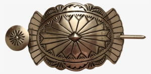 Vintage Signed Blkgt Native American Sterling Silver - Hair #4324606