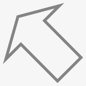 Open - Up Left Arrow White Png #4325075