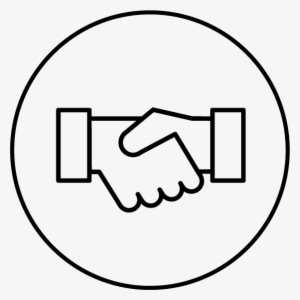 Partnering With Ses - Hand Shake Icon Line #4325437