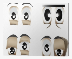 Different Shape Of Eyes Vector Canvas Print • Pixers® - Eye #4325981