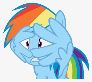 Rainbow Dash Wings Her Eyes Vector By Gturbo5 - Rainbow Dash Scared Vector #4326167